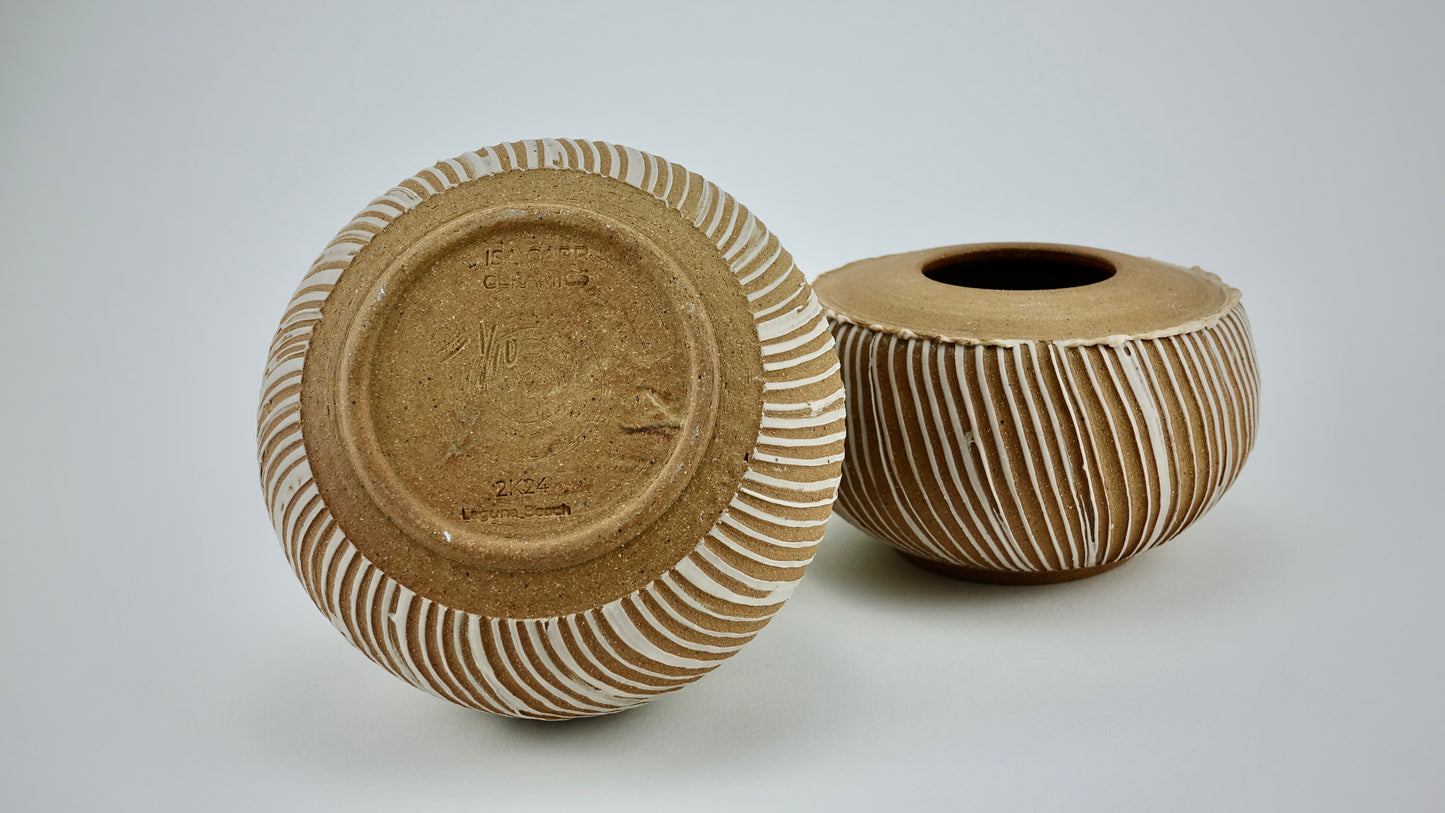 striped vase series