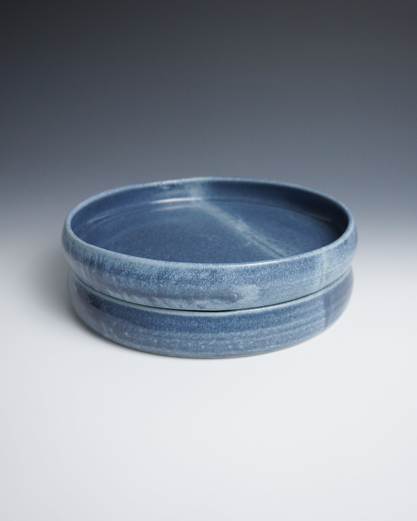 denim blue salad plates