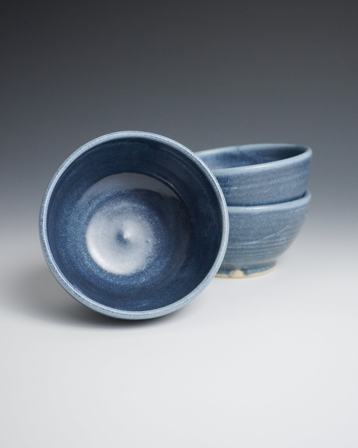 denim blue sauce bowls