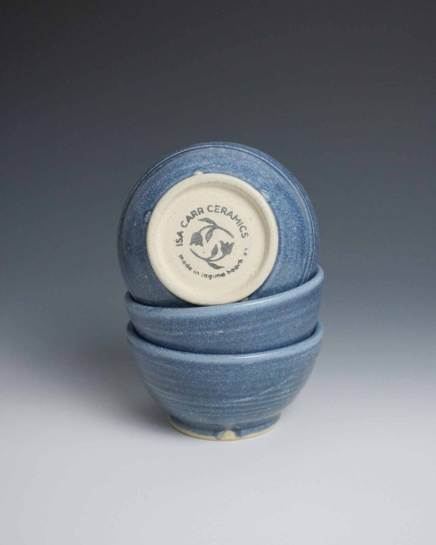 denim blue sauce bowls