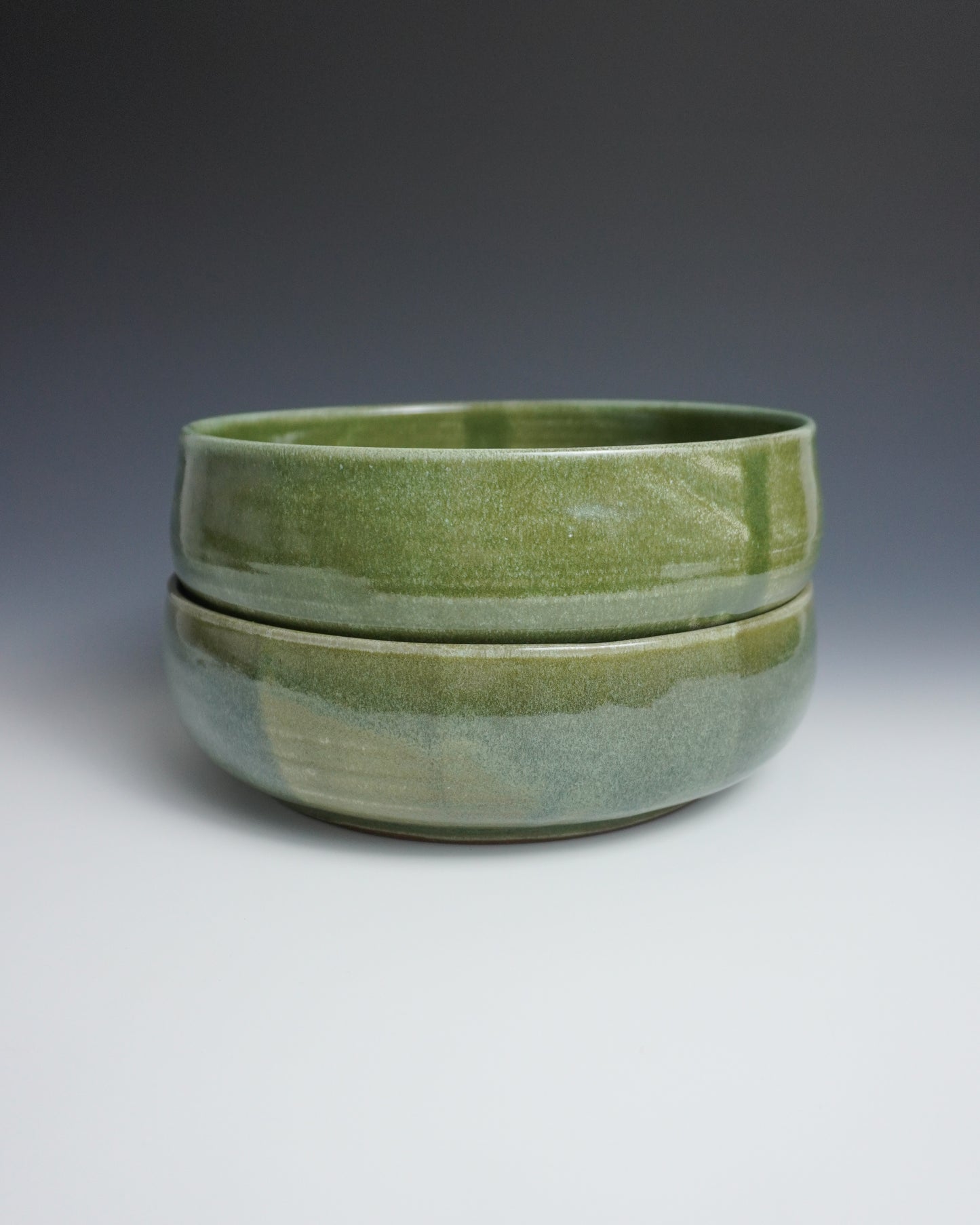 matcha green tall walled pasta bowls