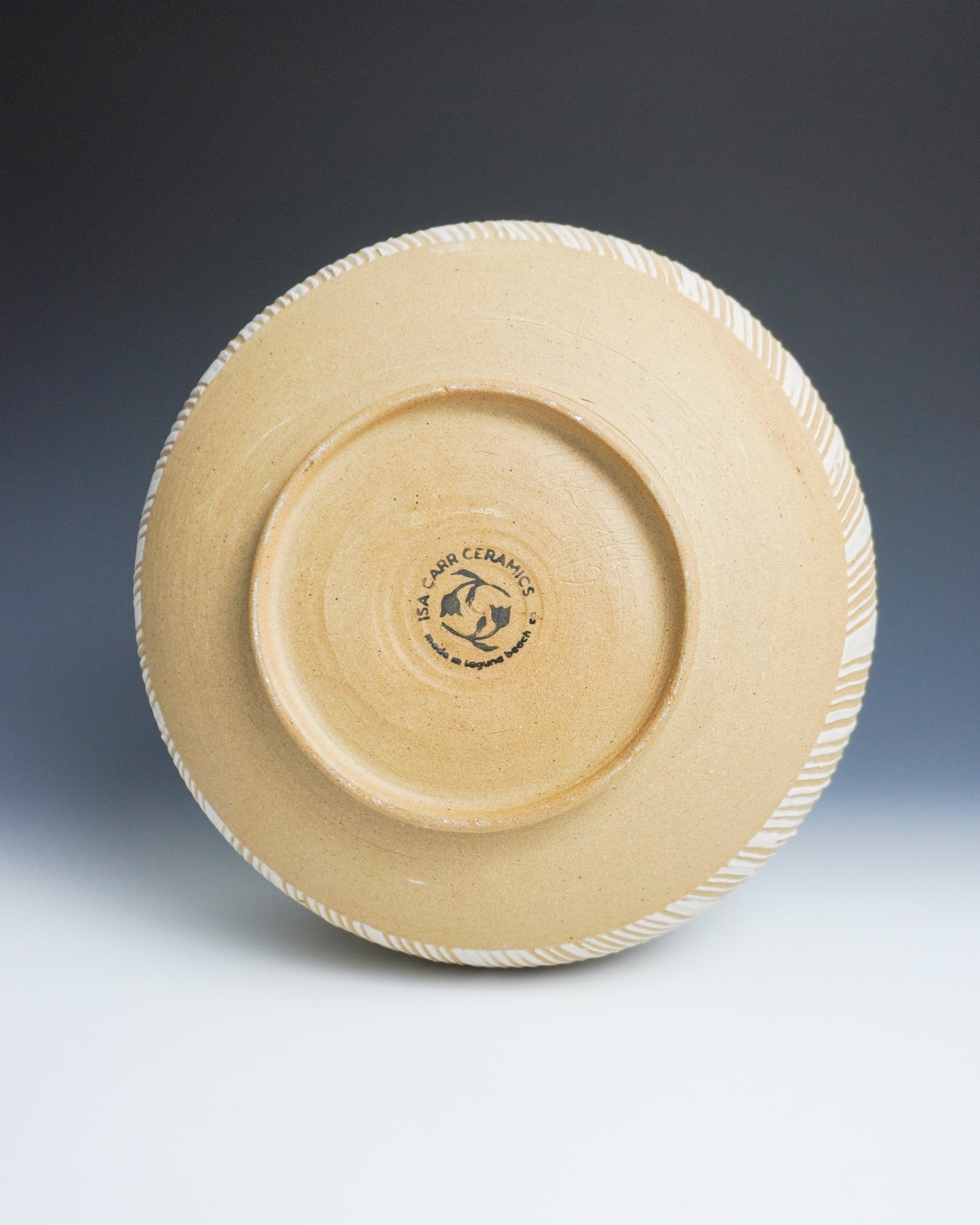 blonde striped vase