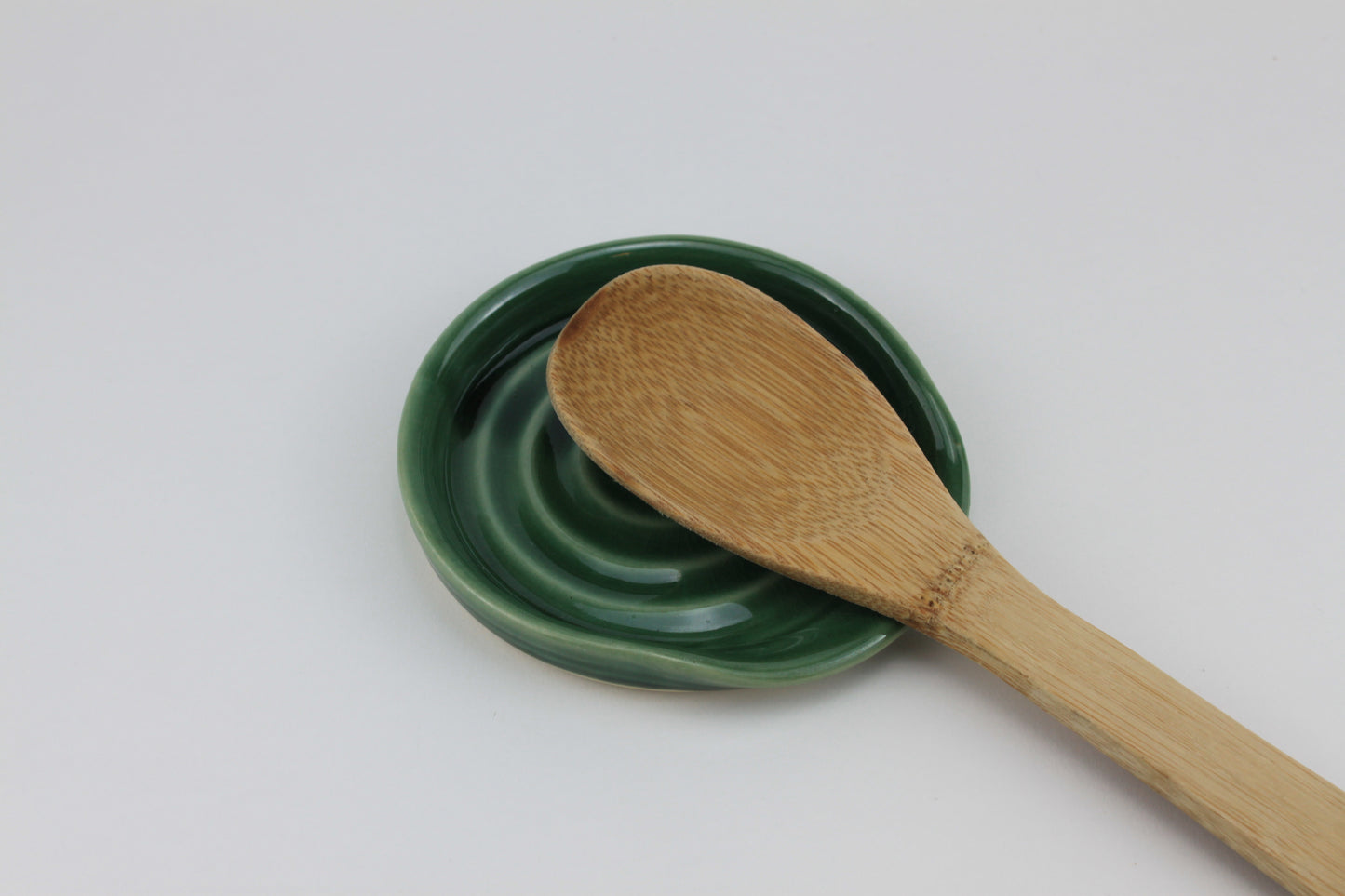 emerald green spoon rest