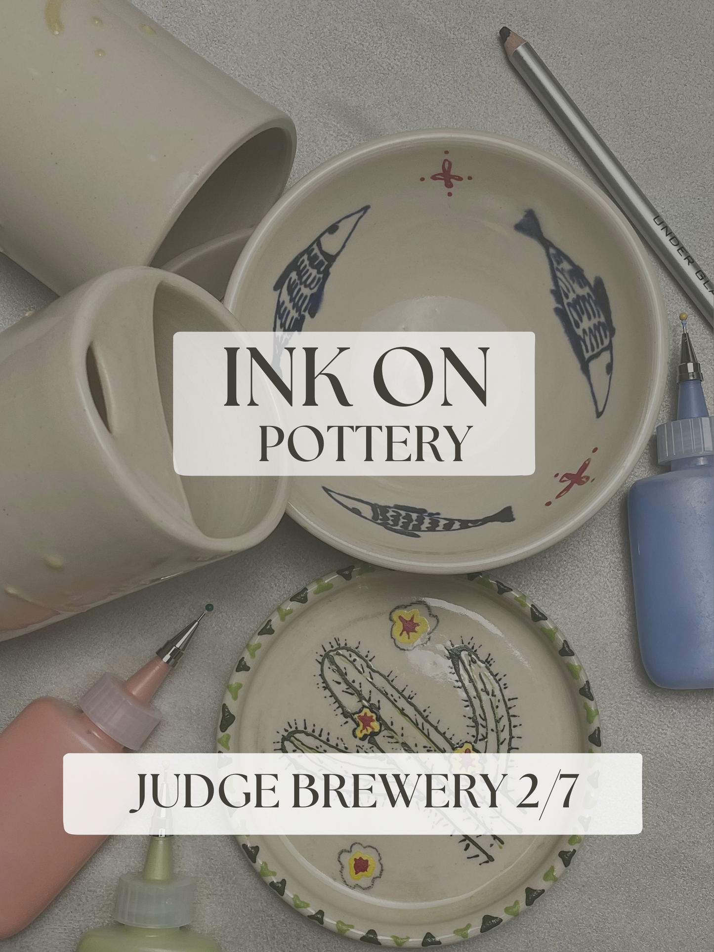 February 7, 2025 - 6:30pm Ink on Pottery
