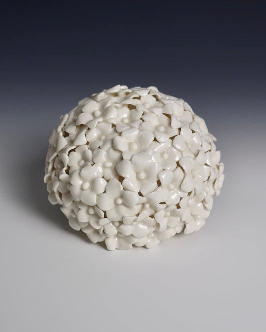porcelain flower wall hang
