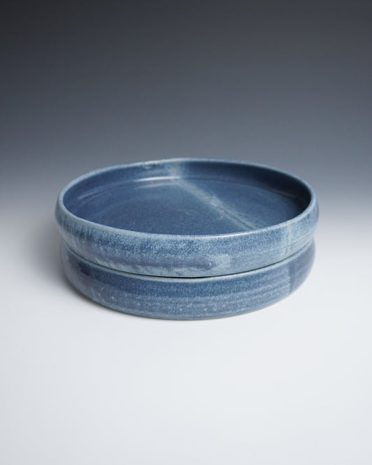 denim blue salad plates
