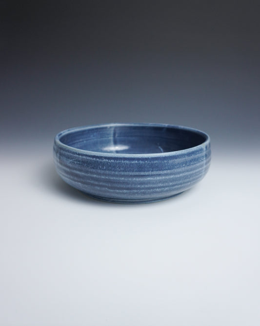 denim blue tall walled pasta bowls