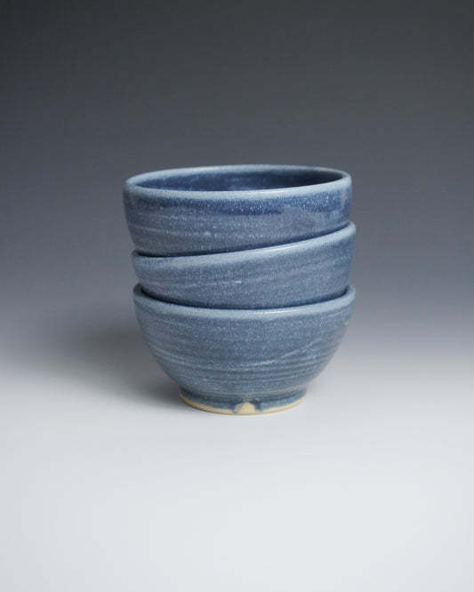 denim blue sauce bowls