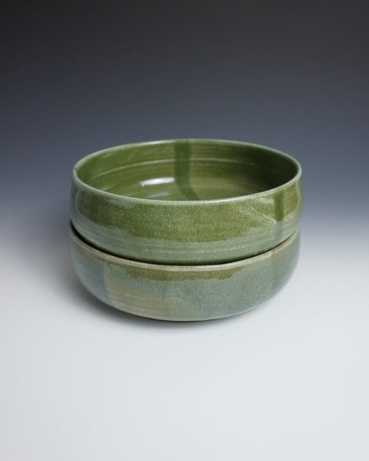 matcha green tall walled pasta bowls