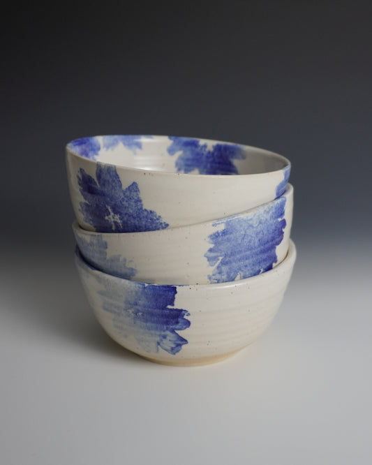 blue flower bowl