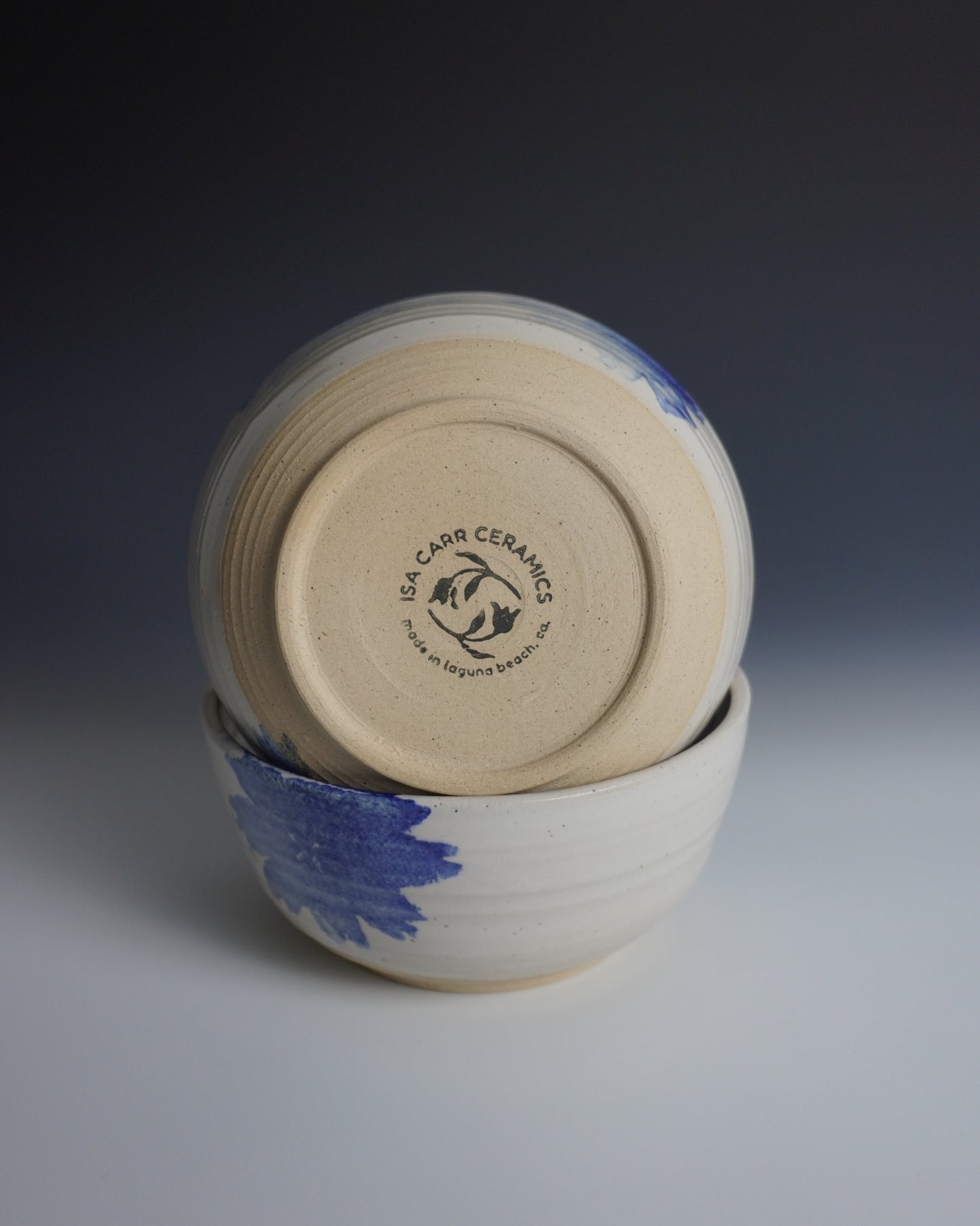 blue flower bowl