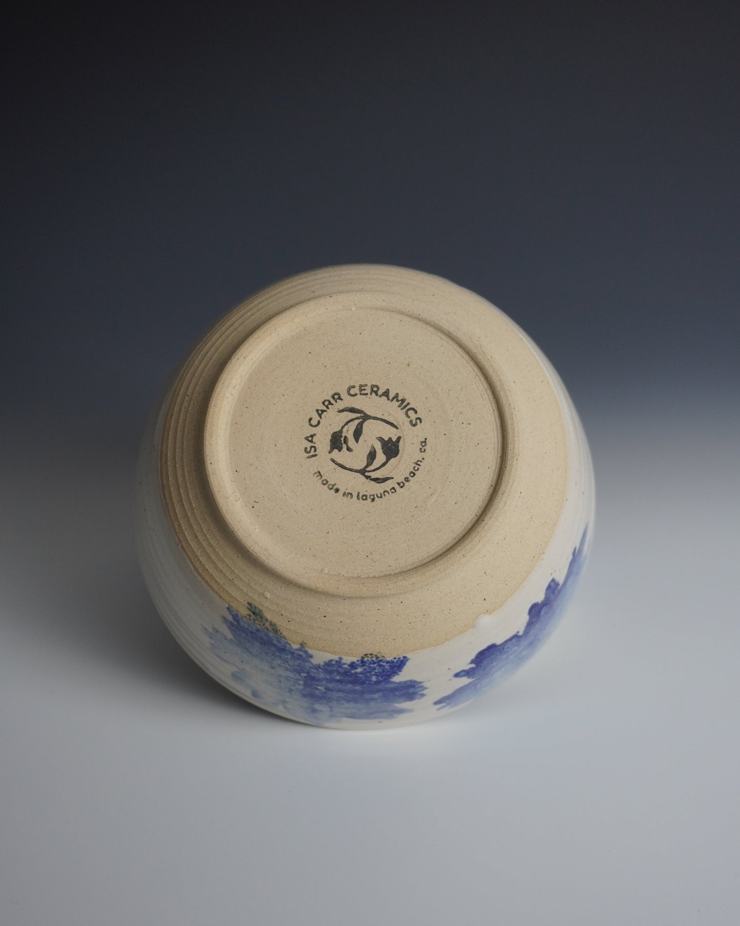 blue flower bowl