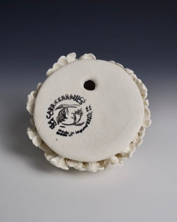 porcelain flower wall hang