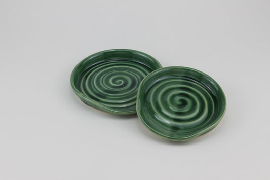 emerald green spoon rest